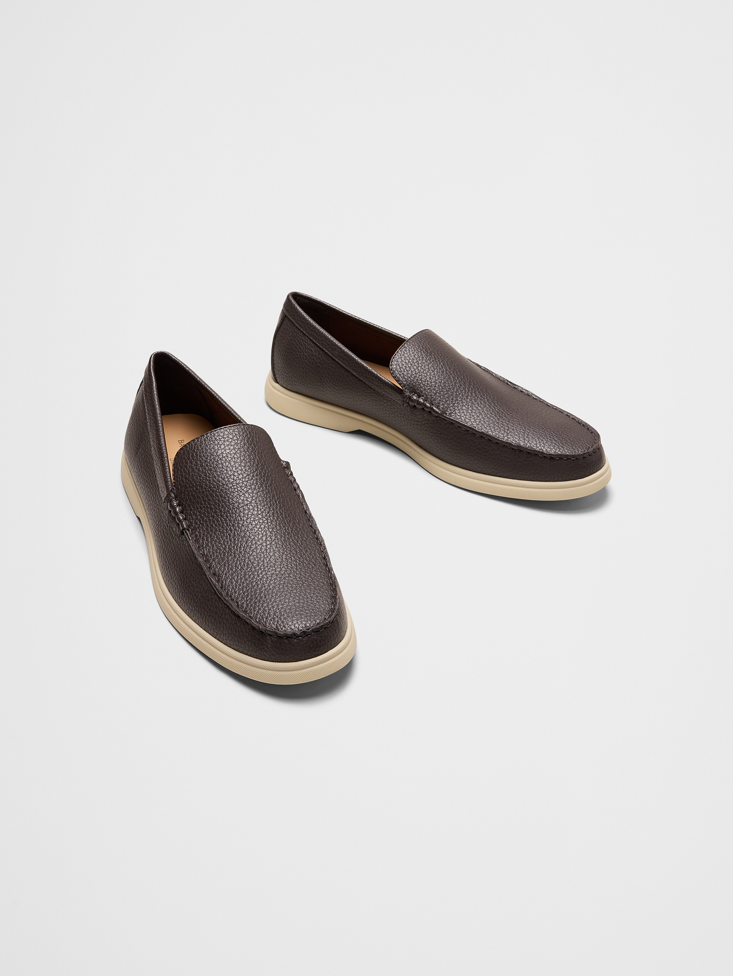 Image number 2 showing, Vegan Pebbled Leather Sneaker-Bottom Loafer