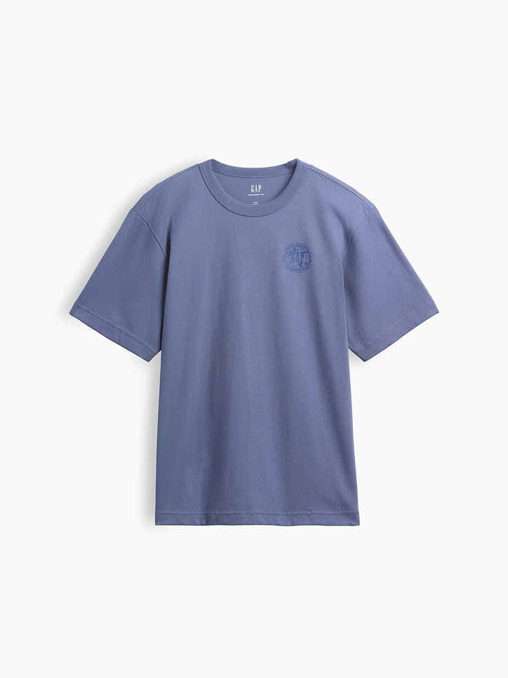 Image 6 de 6, T-shirt décontracté en tissu épais à imprimé