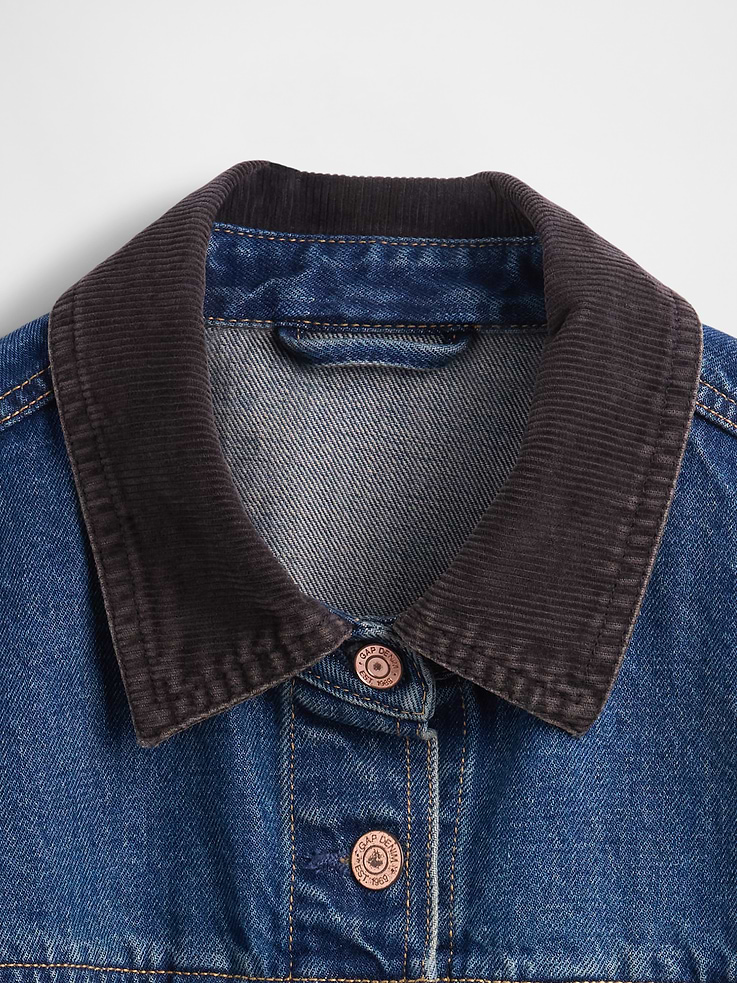 Image 4 of 5, Fitted Longline Denim Jacket