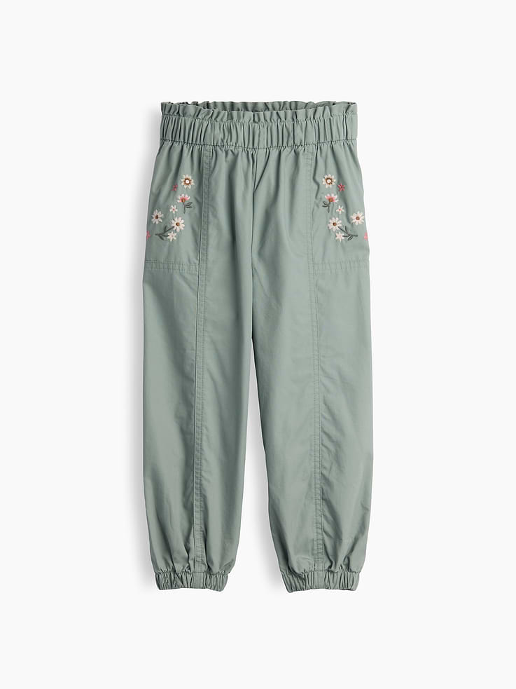 Image number 2 showing, Baby & Toddler Poplin Pull-On Joggers