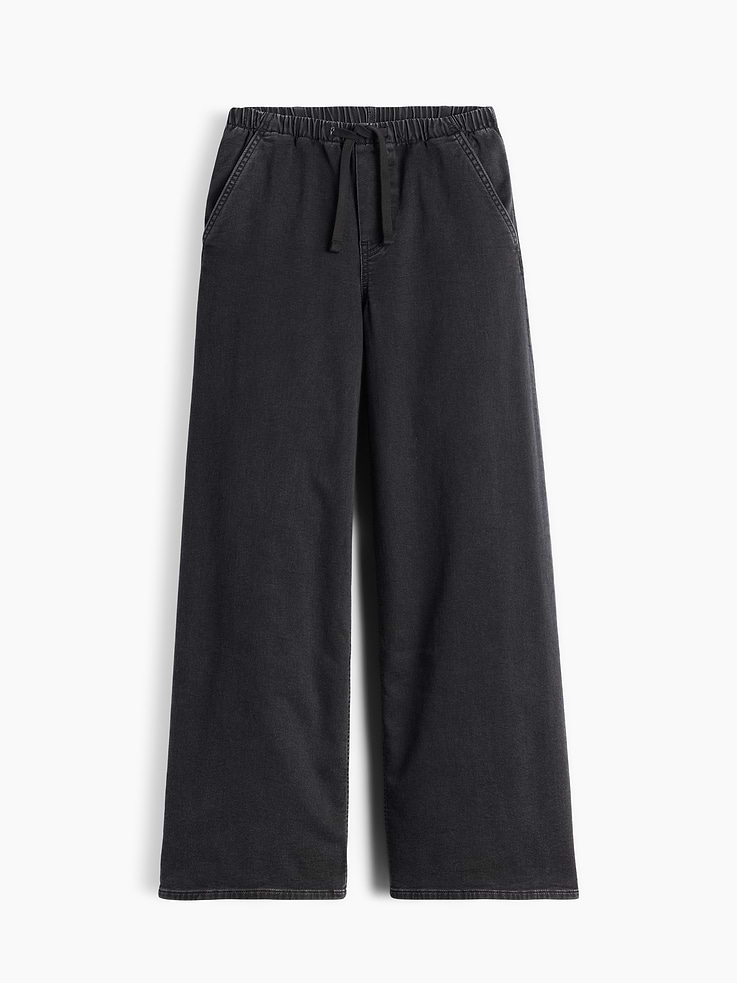 Image number 6 showing, Mid Rise Knit Easy Baggy Jeans