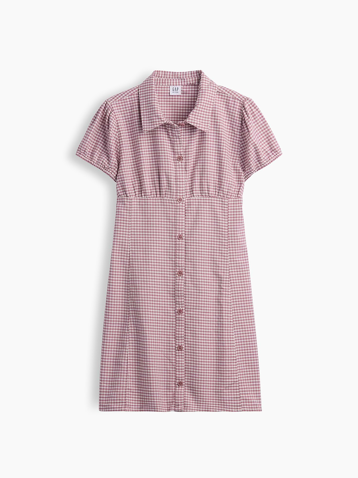 Image number 2 showing, Kids Gingham Shirtdress
