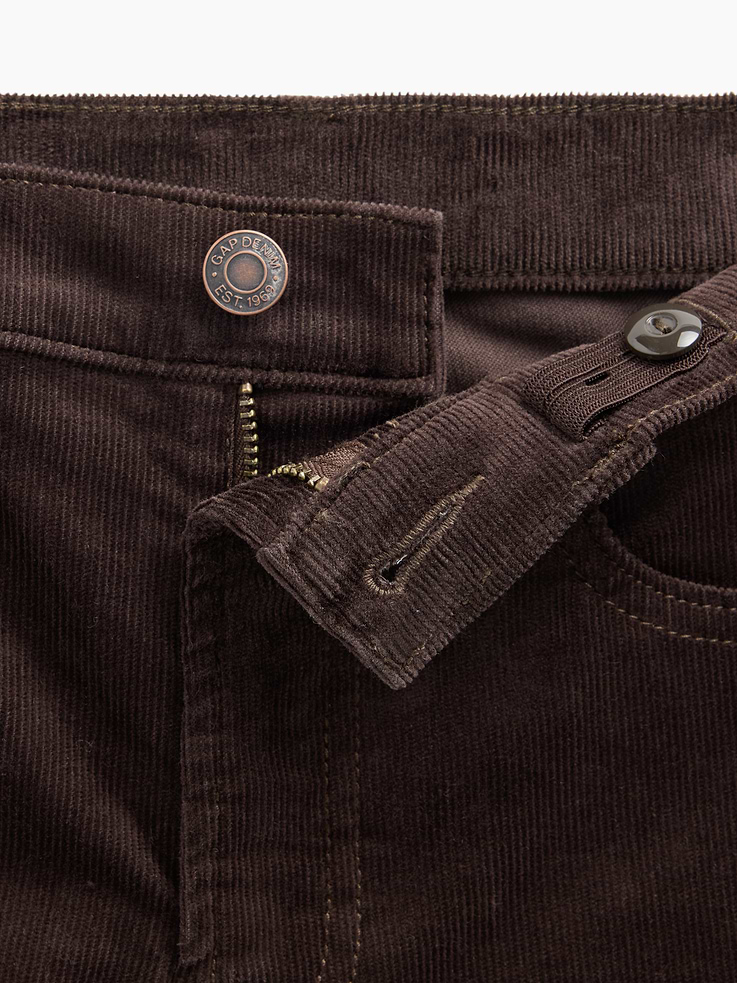 Image number 4 showing, Kids Low Rise Corduroy Stride Wide-Leg Jeans