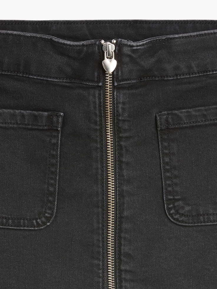 Image number 4 showing, Kids Zip Denim Skirt