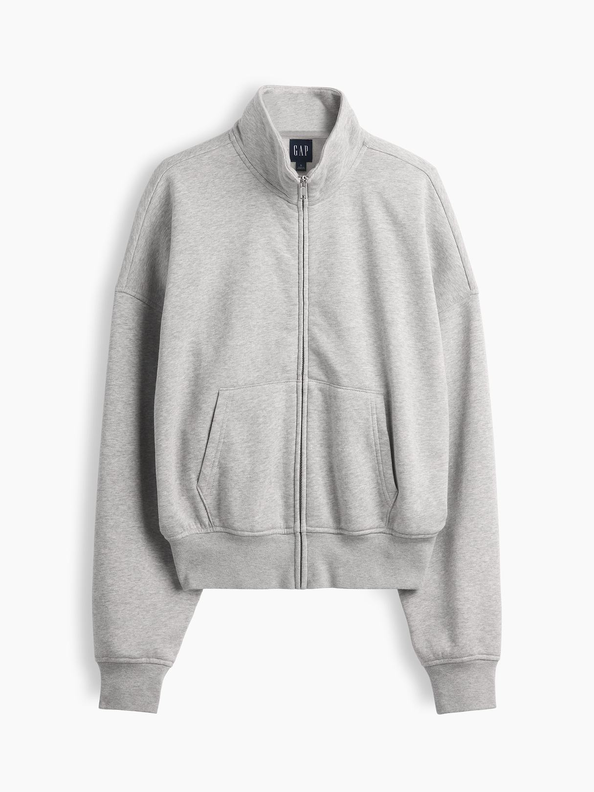 VintageSoft Oversized Mockneck Zip Jacket | Gap