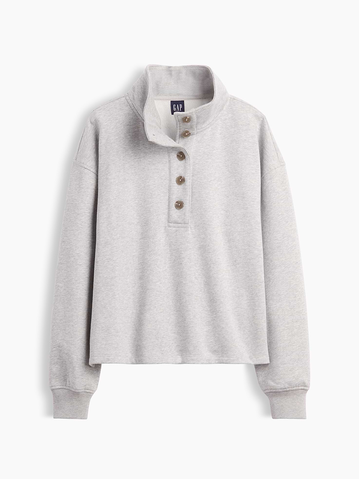 Image number 7 showing, VintageSoft Oversized Henley Pullover