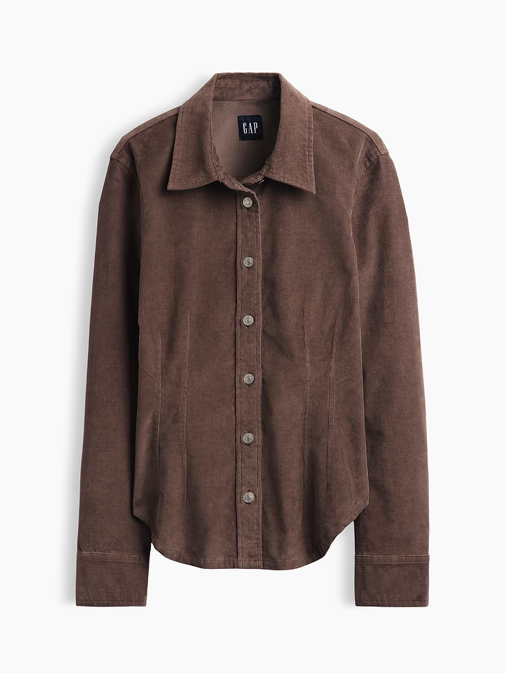 Image number 5 showing, Corduroy Fitted Shirt
