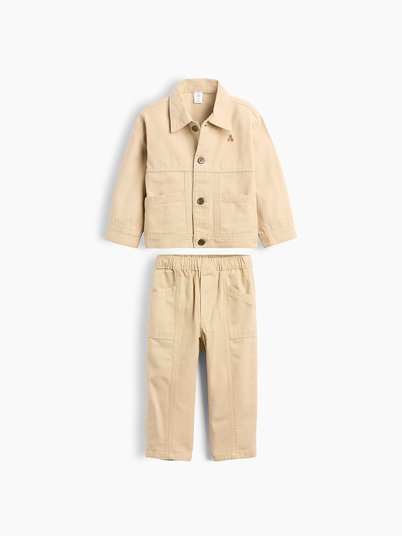Baby & Toddler Canvas Utility Outfit Set