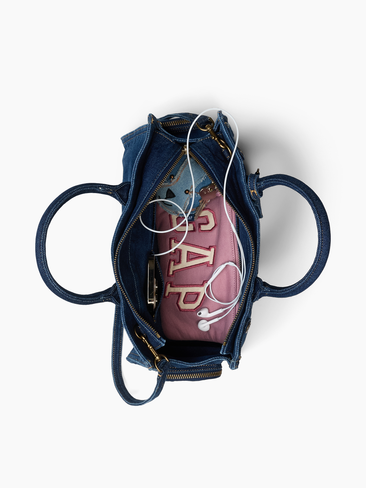 Image number 9 showing, Denim Five Pocket Satchel