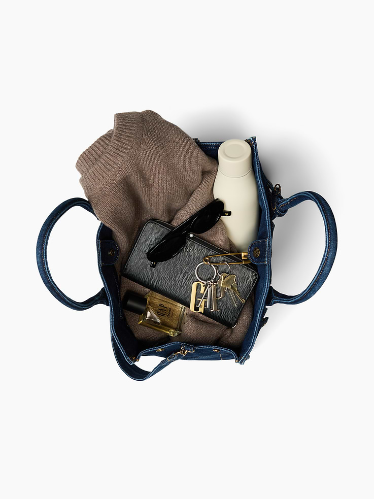 Image number 8 showing, Denim Five Pocket Tote