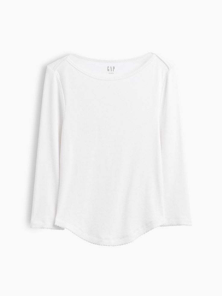 Image number 5 showing, Modern Boatneck T-Shirt