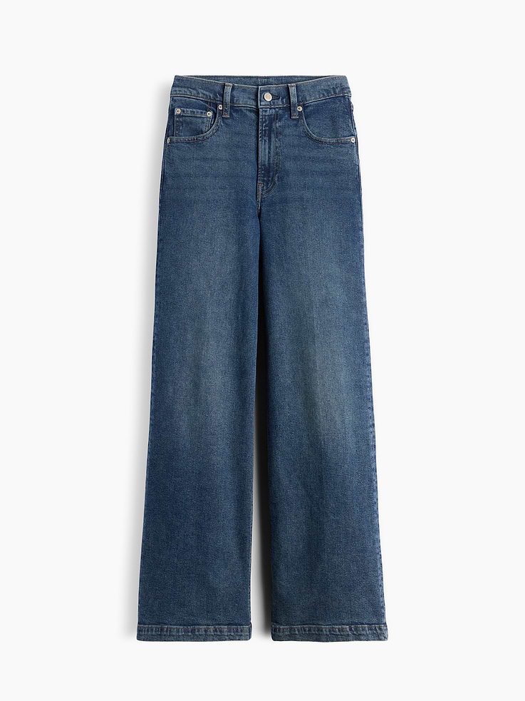 Image 6 of 6, High Rise Stride Wide-Leg Jeans