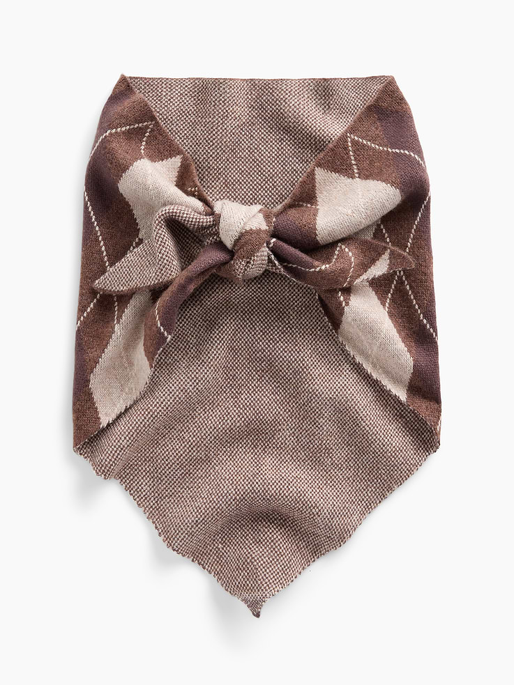 Image number 3 showing, Argyle Triangle Scarf