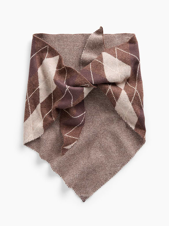 Argyle Triangle Scarf