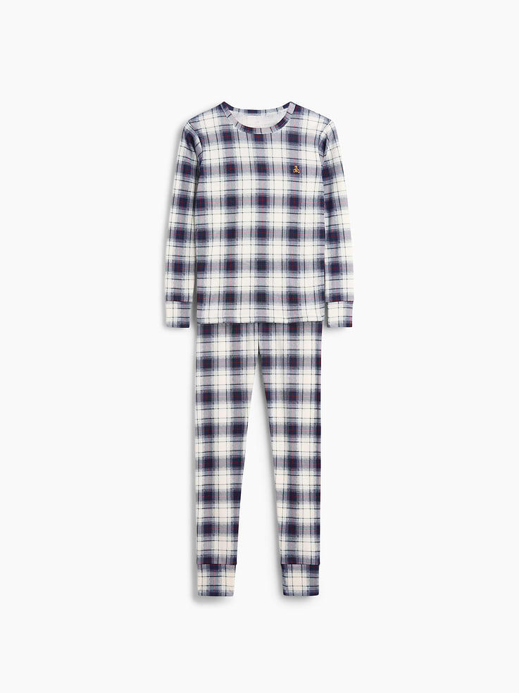 Image number 5 showing, Kids & Baby Organic Brushed Cotton Plaid PJ Set