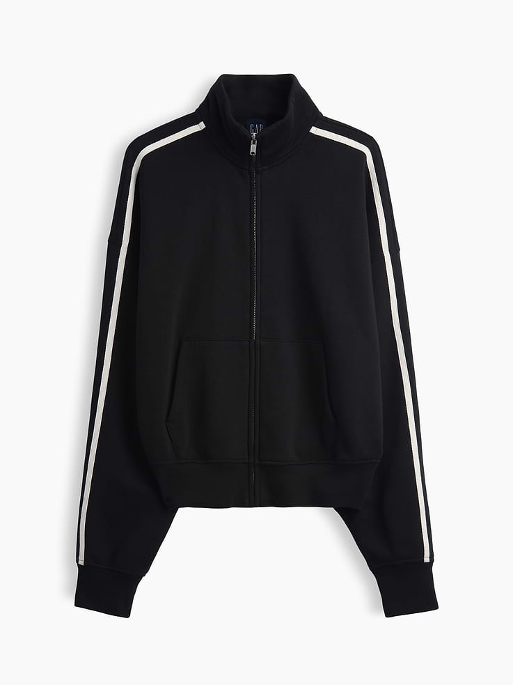Image 7 of 7, VintageSoft Oversized Mockneck Zip Jacket