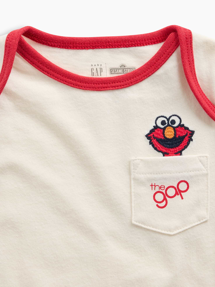 Image number 3 showing, Baby Sesame Street Organic Cotton Pocket Bodysuit