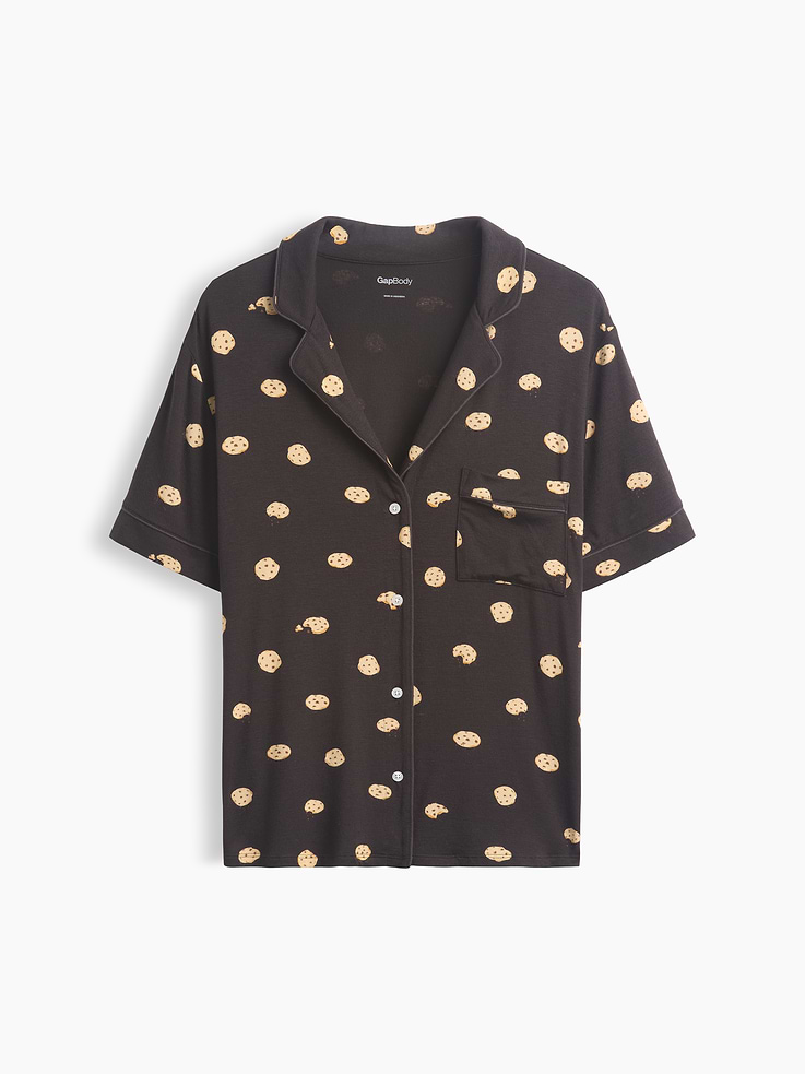 Image 4 of 4, SoftMade Modal PJ Top