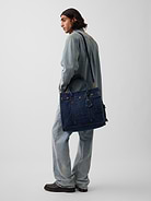 Image number 10 showing, Large Denim Five Pocket Tote
