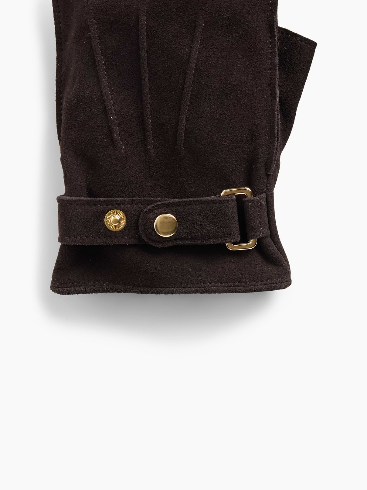 Image 2 of 2, Suede Fingerless Gloves