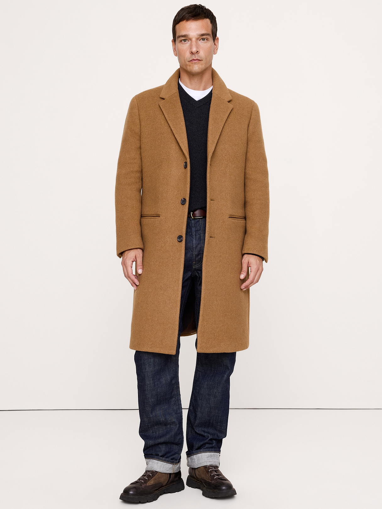 Italian Melton Top Coat | Banana Republic