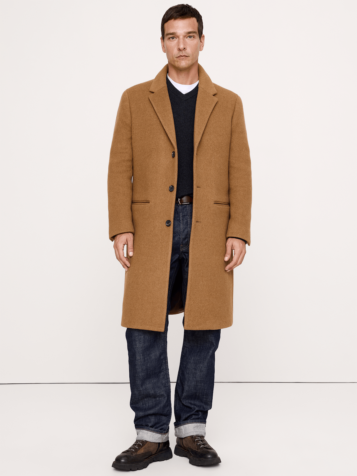 Italian Melton Top Coat | Banana Republic