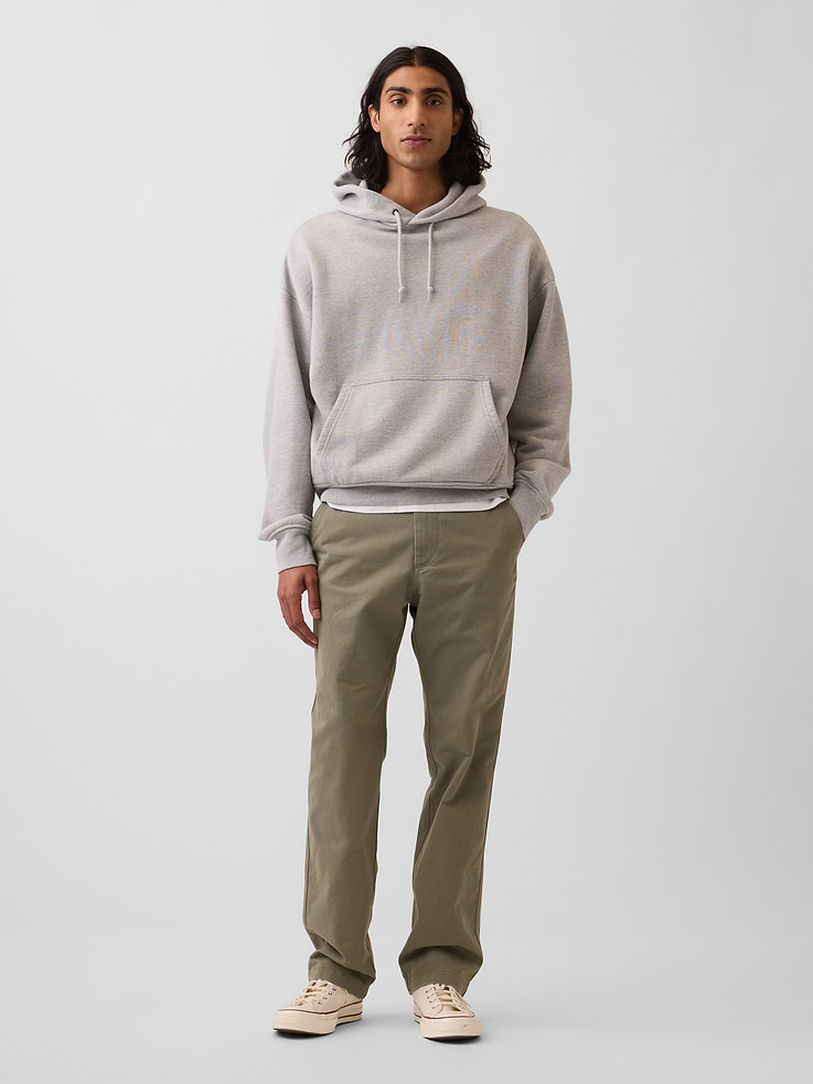 Image number 1 showing, Heavyweight Twill Relaxed Straight Khakis