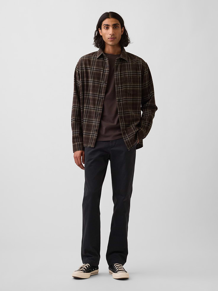 Image number 1 showing, Heavyweight Twill Relaxed Straight Khakis