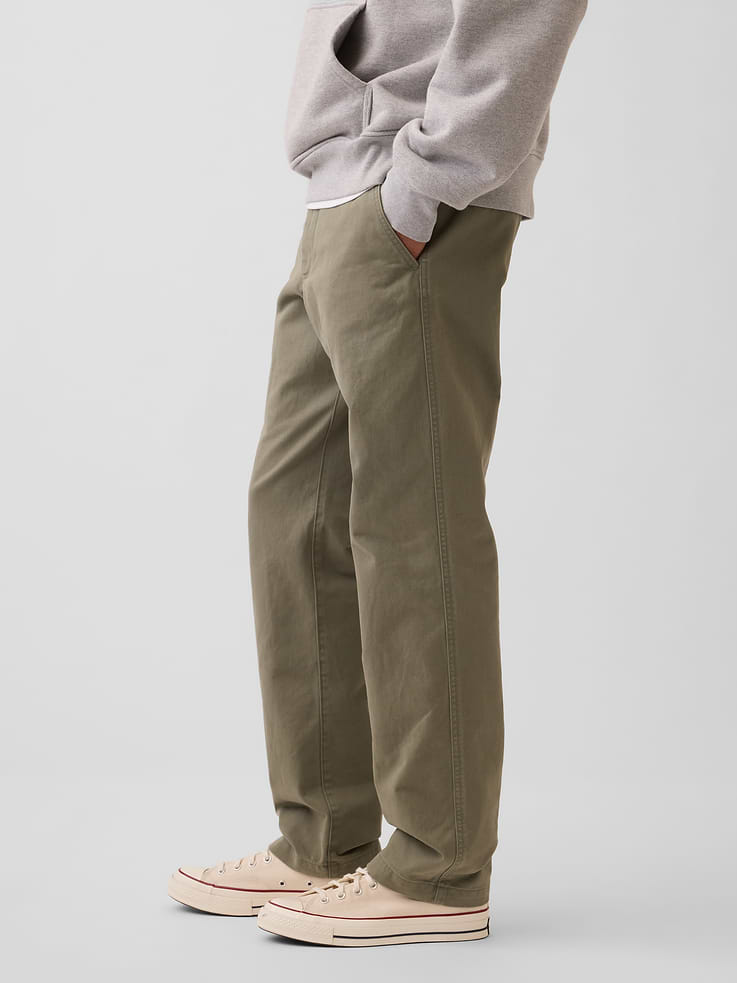Image number 3 showing, Heavyweight Twill Relaxed Straight Khakis