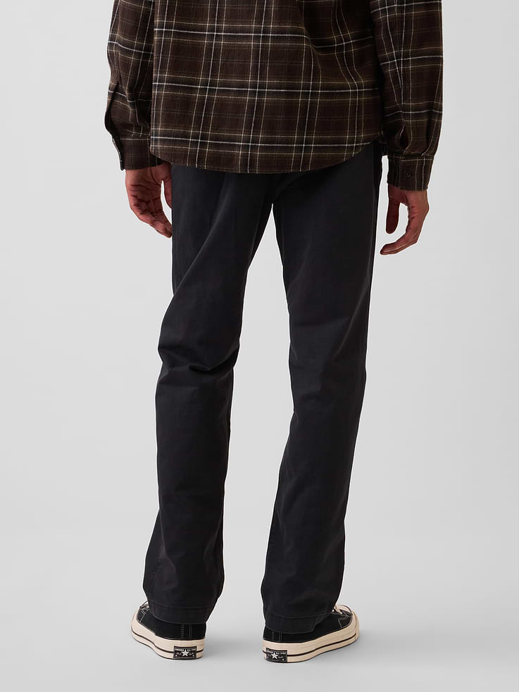 Image 4 of 6, Heavyweight Twill Relaxed Straight Khakis