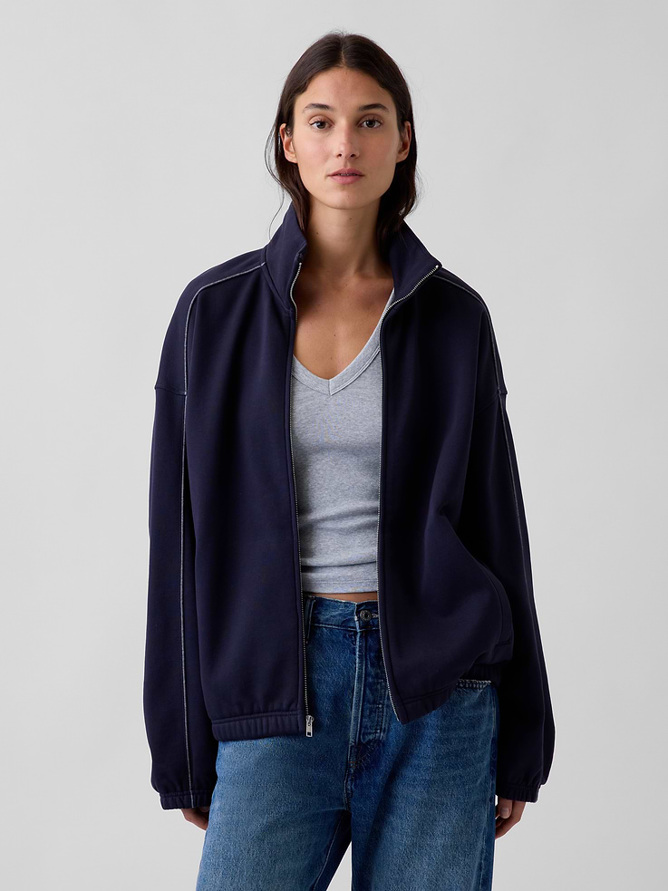 Image number 5 showing, Heavyweight Oversized Zip Jacket