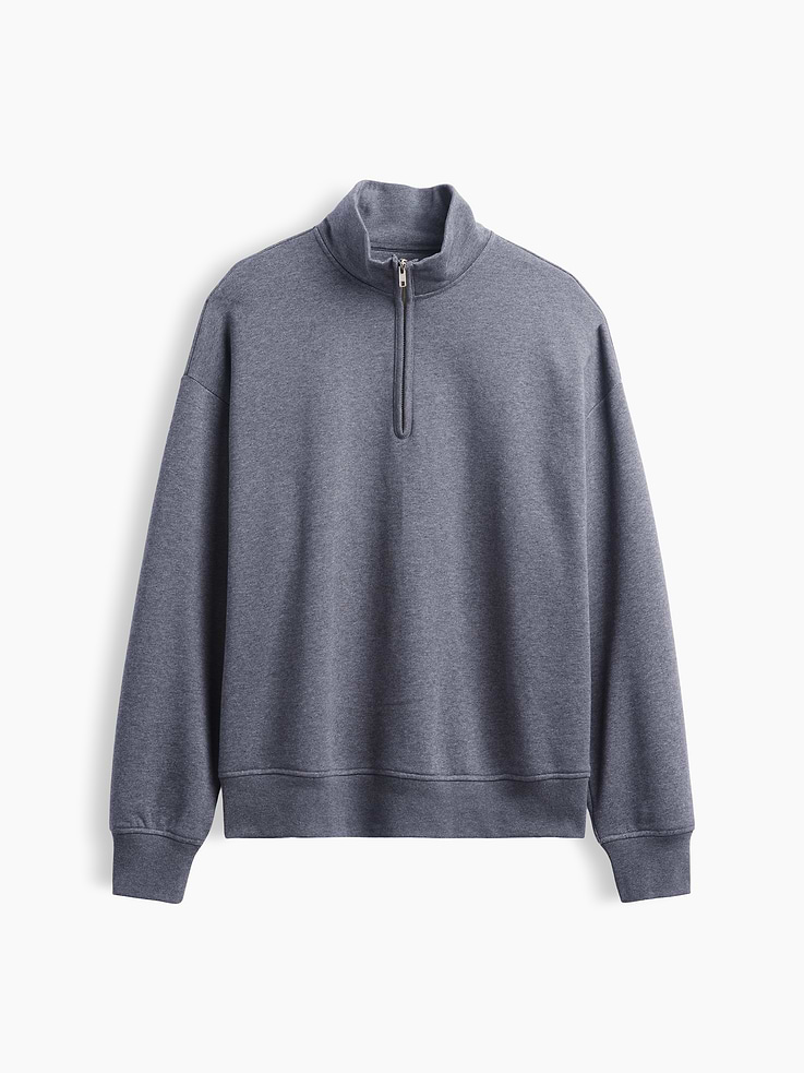 Image number 6 showing, Heavyweight Oversized Quarter-Zip Pullover