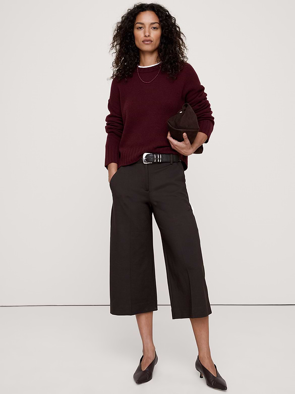 High-Rise Ponte Culotte