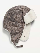 Image 1 of 2, short brim, adhesive secure closure along chin, soft sherpa lining, Product #1184848