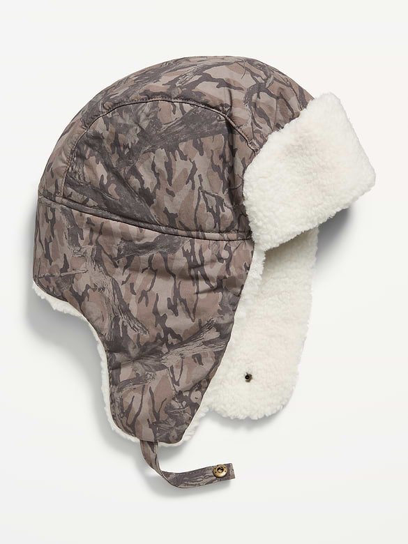 Sherpa-Lined Trapper Hat for Boys