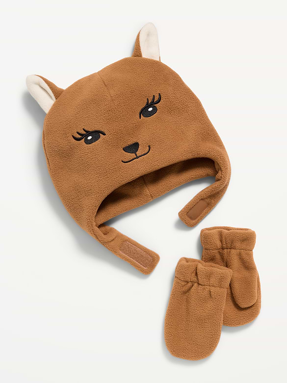 Critter Trapper Hat and Mittens Set for Toddler