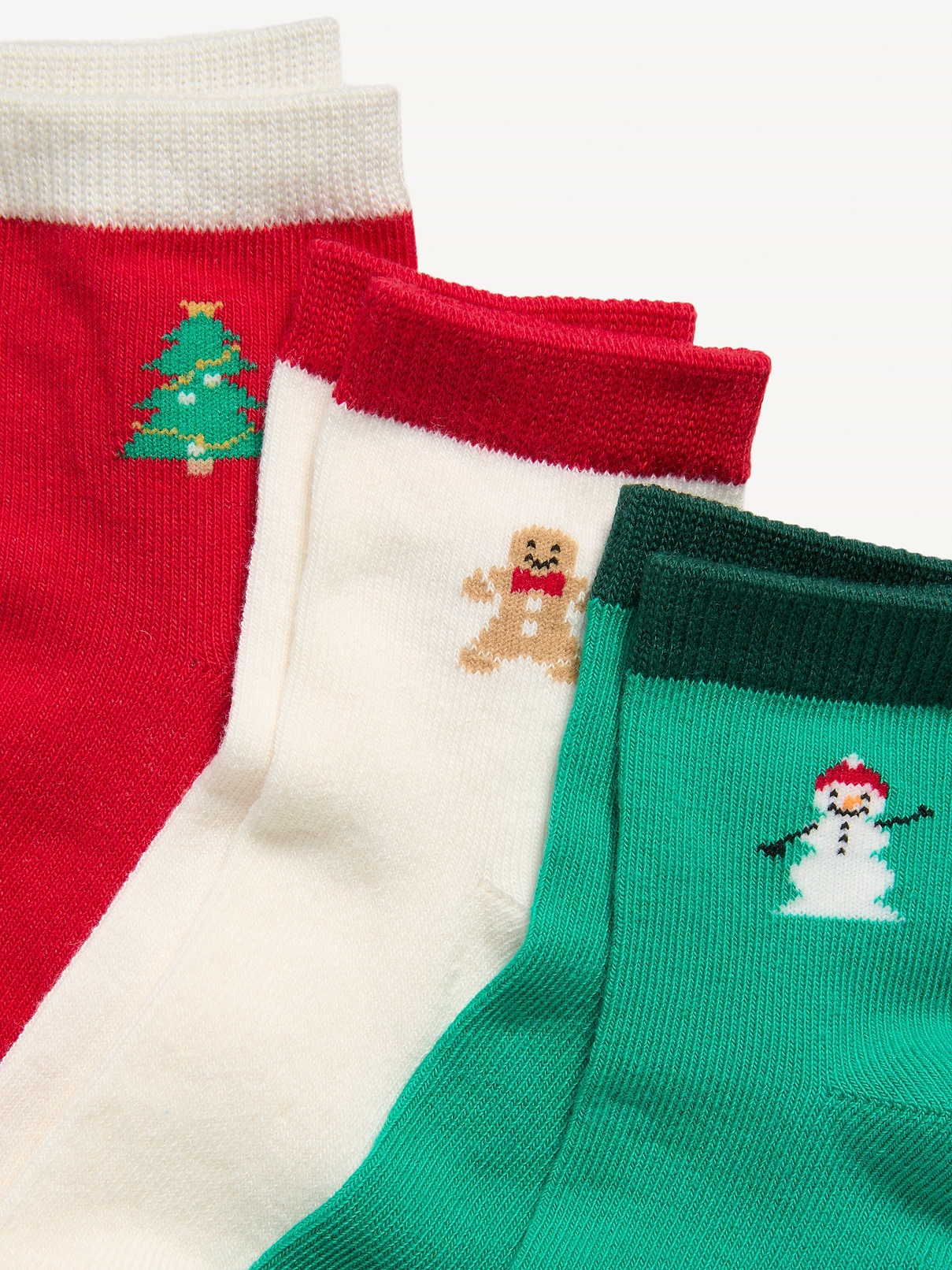 Image 2 of 2, Crew Socks 3-Pack for Toddler & Baby