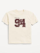 Image 1 of 2, crew neck, short sleeves, drop shoulders, graphic at front, Product #1184523