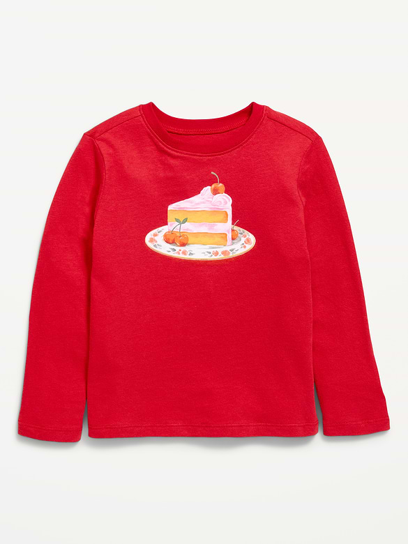 Long-Sleeve Graphic T-Shirt for Toddler Girls