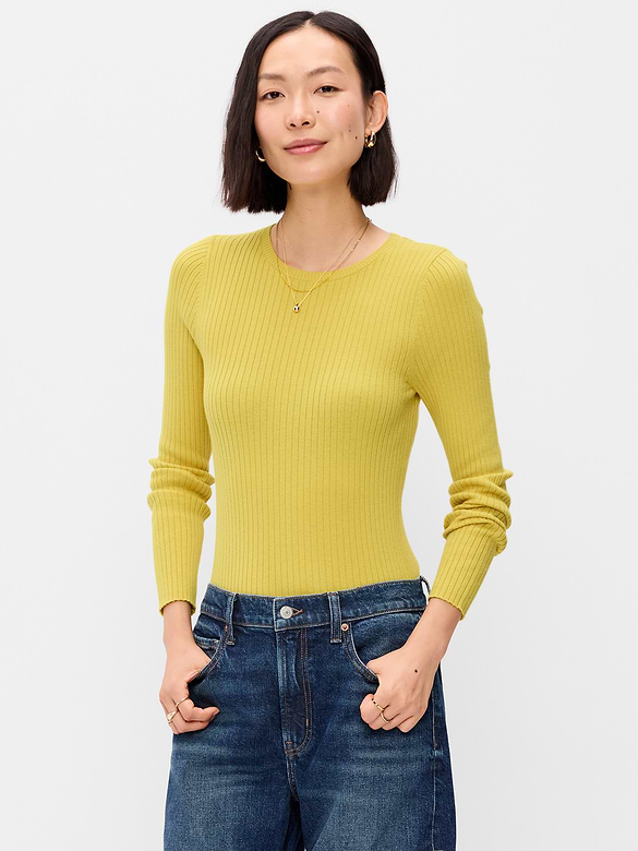 SoSoft Lite Crew-Neck Long-Sleeve Ribbed Top
