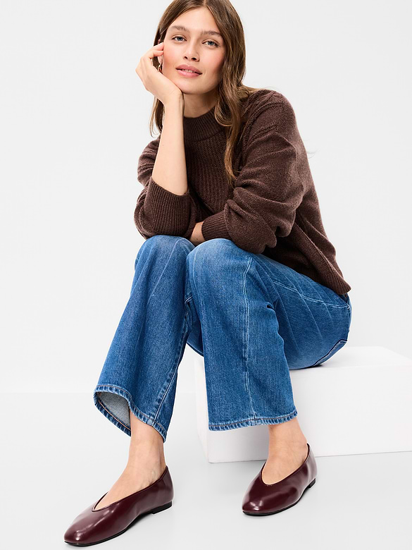 V-Cut Ballet Flats