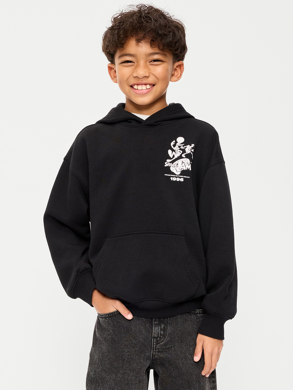 Space Jam™ Gender-Neutral Oversized Pullover Hoodie for Kids | Old Space Jam™ Gender-Neutral Oversized Pullover Hoodie for Kids | Old