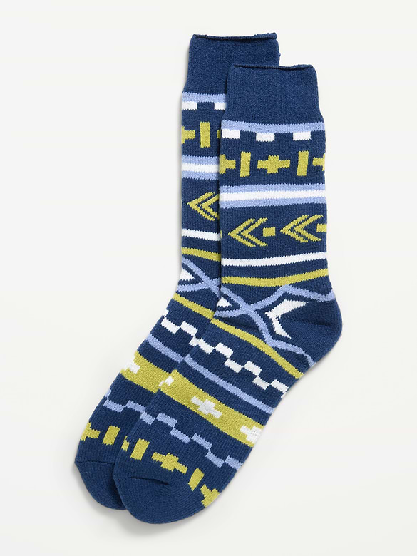 Cozy-Lined Crew Socks for Men