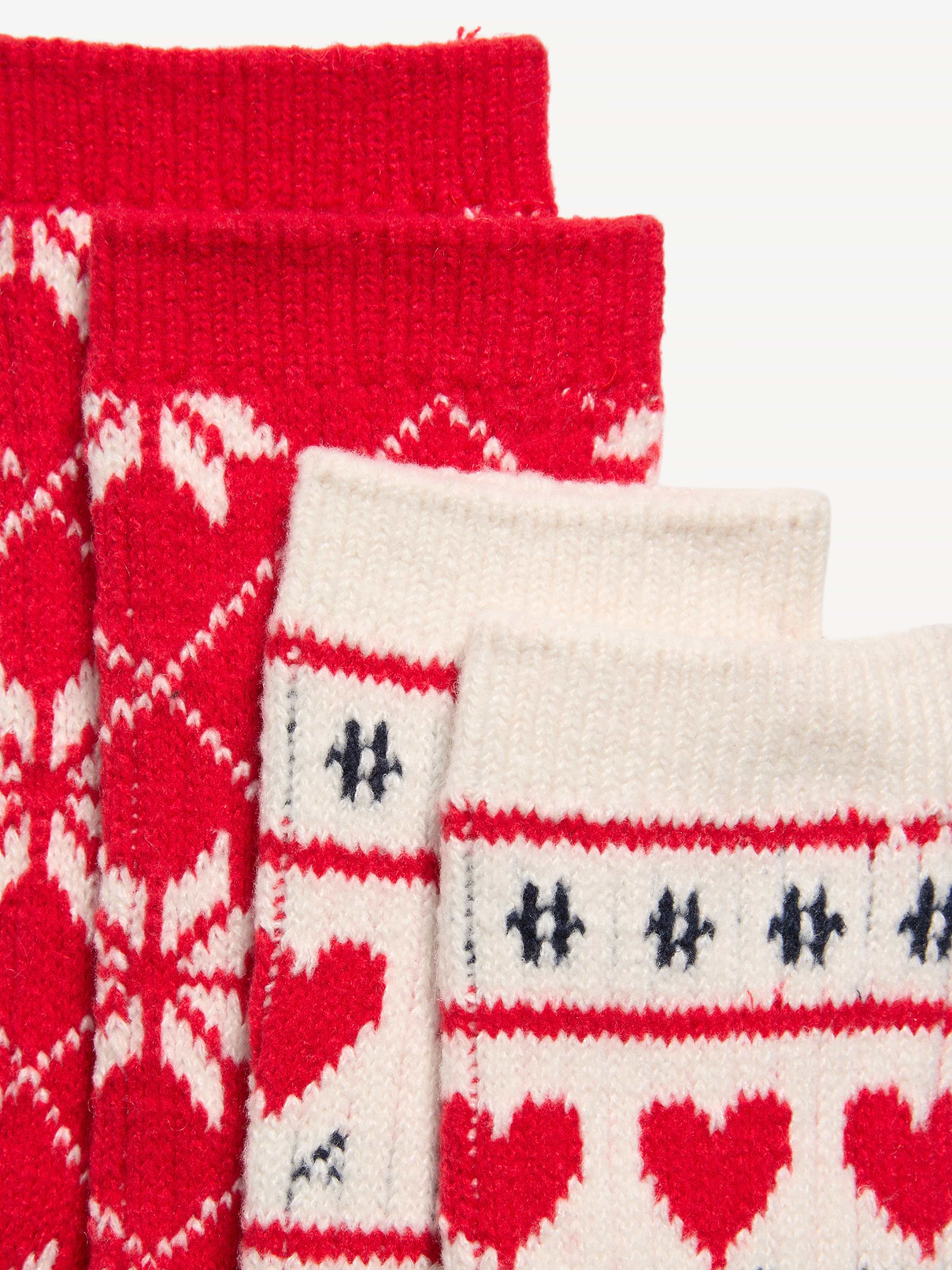 Image 2 of 2, Fair Isle Crew Socks 2-Pack for Women