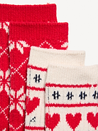 Image 2 of 2, Fair Isle Crew Socks 2-Pack for Women