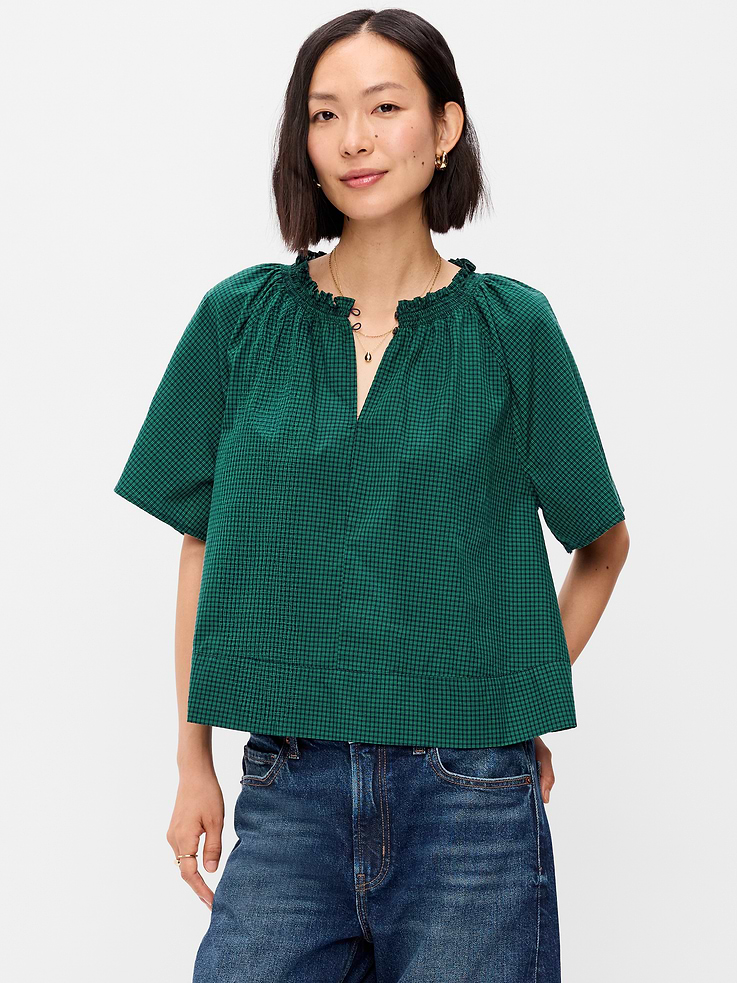Image number 1 showing, Loose Short-Sleeve Top