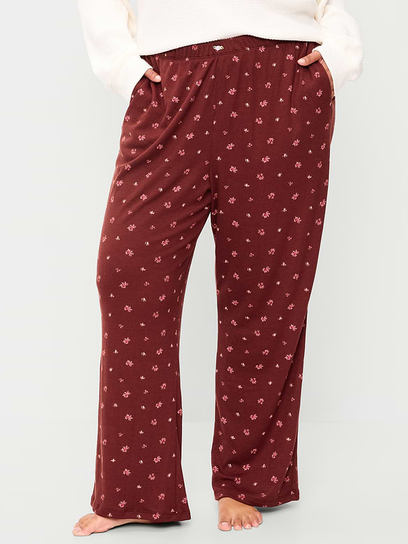 Waffle-Textured Pajama Pants