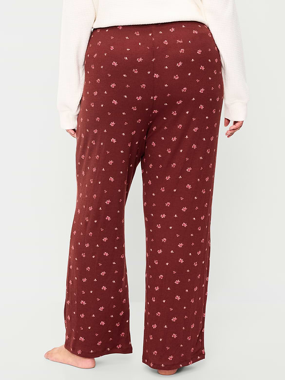 Waffle-Textured Pajama Pants