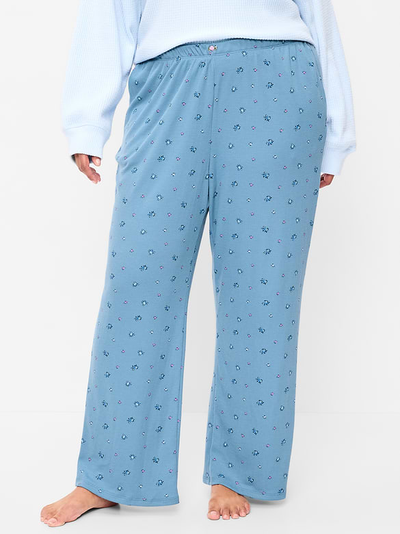 Waffle-Textured Pajama Pants