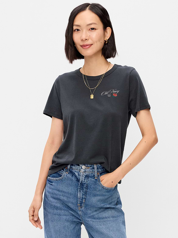 EveryWear Crew-Neck Logo-Graphic T-Shirt